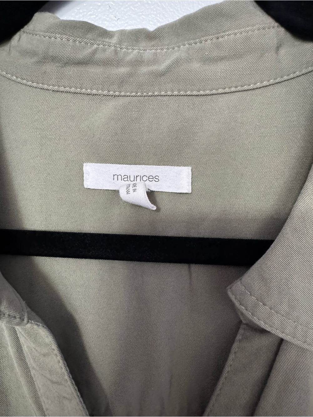 Maurices Olive Button-Up Shirt - Picture 3 of 10
